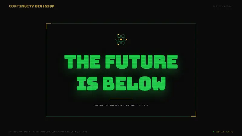 Fallout Vault-Tec Pip-Boy — Slides · cover