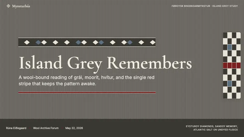 Faroese Knit Pattern Island Grey — Slides · cover
