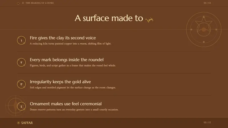 Fatimid Lustreware — Slides · content