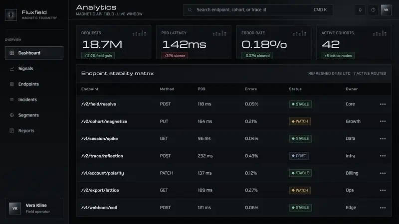 Ferrofluid Spike Field — Web · dashboard