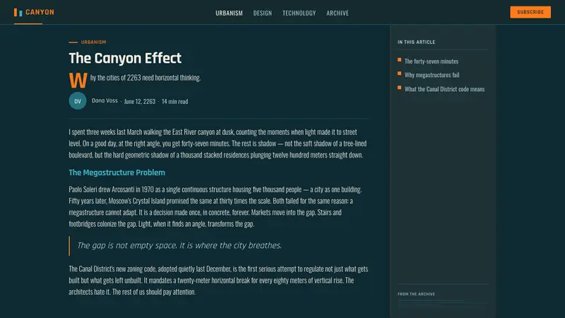 The Fifth Element — Web · article