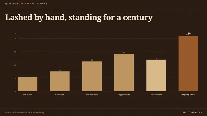 Fijian Magimagi Lashing — Slides · data