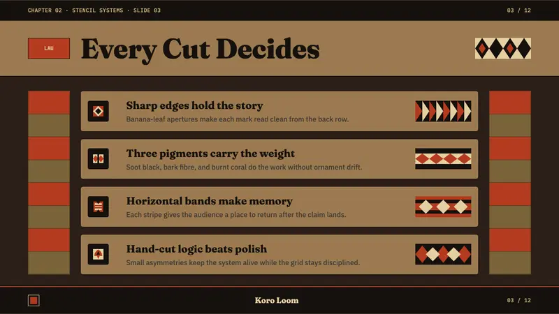 Fijian Masi (Bark Stencil) — Slides · content