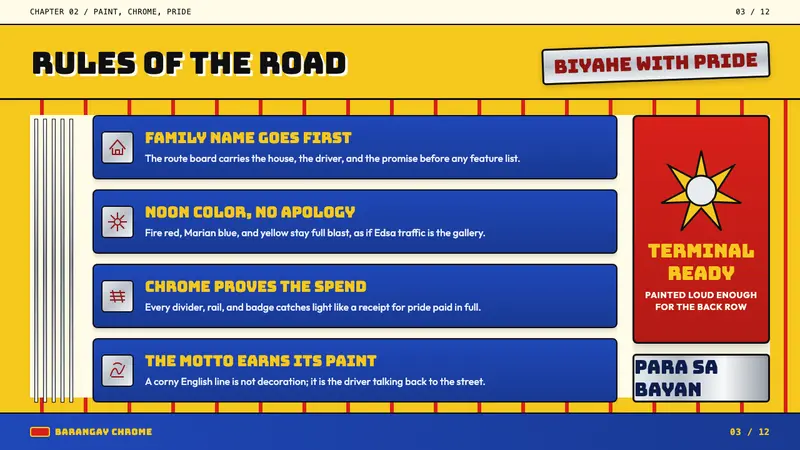 Filipino Jeepney (Chrome & Streamer) — Slides · content