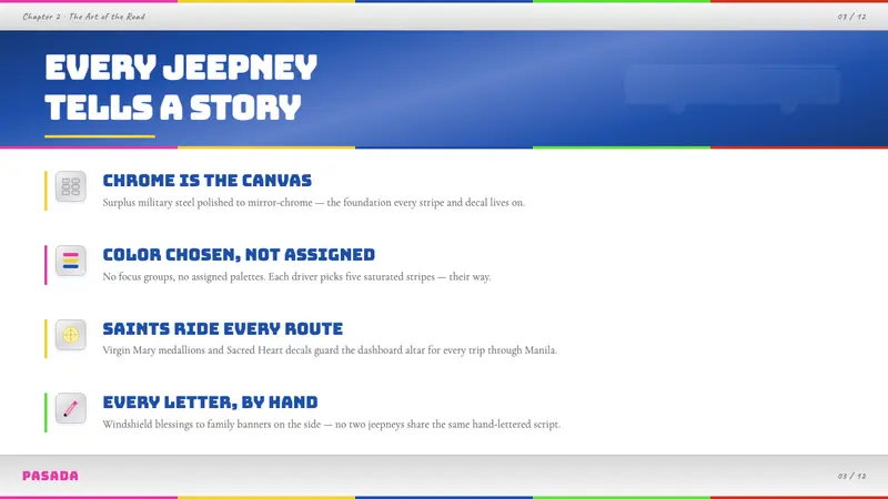 Filipino Jeepney — Slides · content