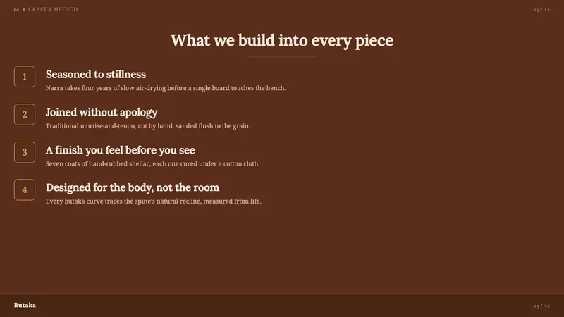 Filipino Narra Hardwood — Slides · content
