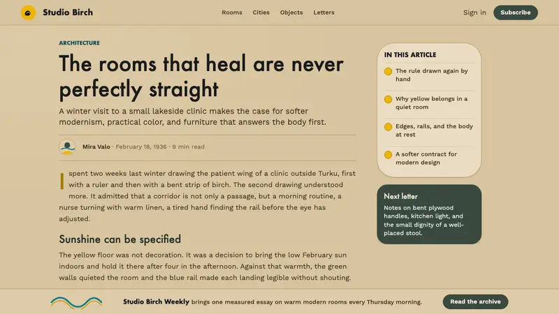 Aalto Finnish Modern — Web · article