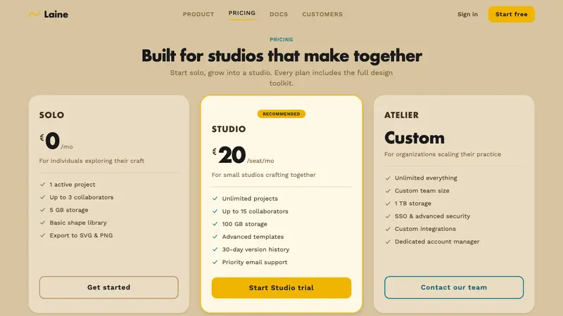 Aalto Finnish Modern — Web · pricing