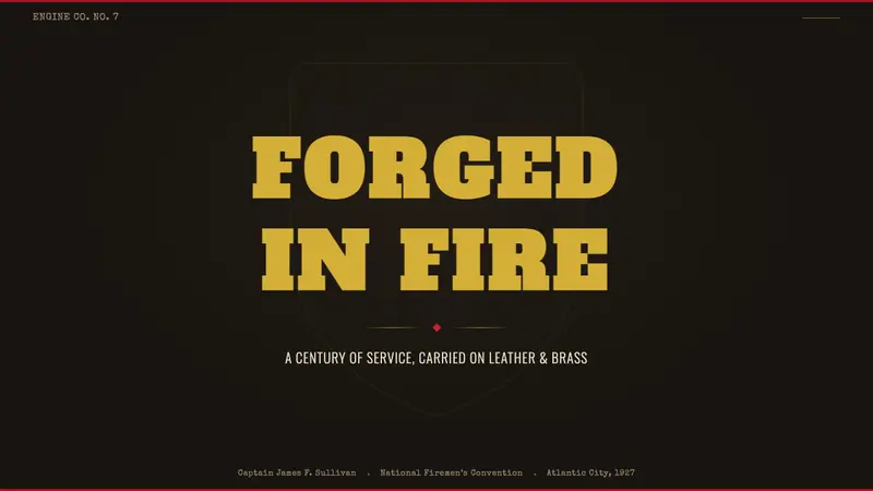 Fire Brigade Shield — Slides · cover