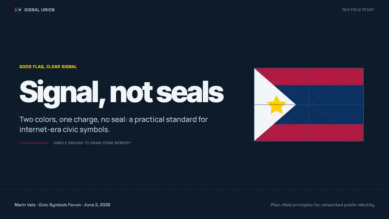 Vexillology Flag Design — Slides · cover
