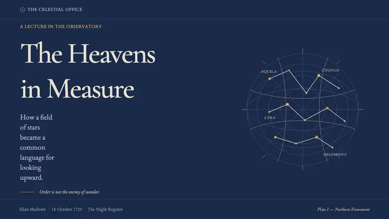 Flamsteed Atlas Coelestis — Slides · cover