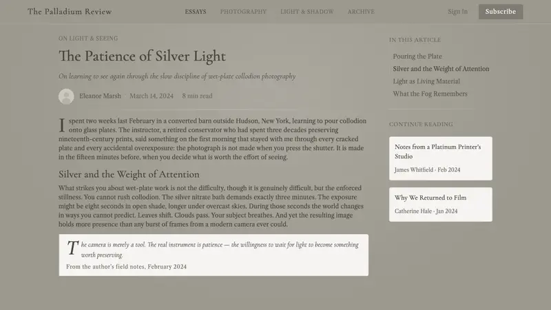 Pictorialist Fog Tonalism — Web · article