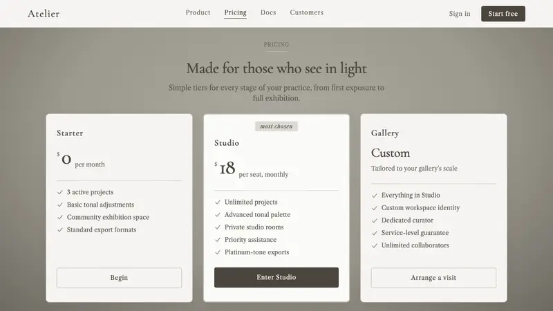 Pictorialist Fog Tonalism — Web · pricing