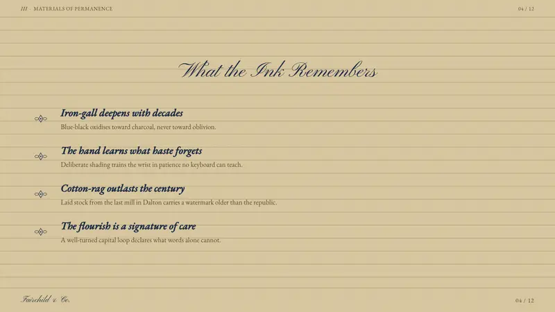 Spencerian Penmanship — Slides · content