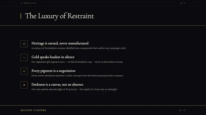 L'Oréal Paris Cosmetics — Slides · content