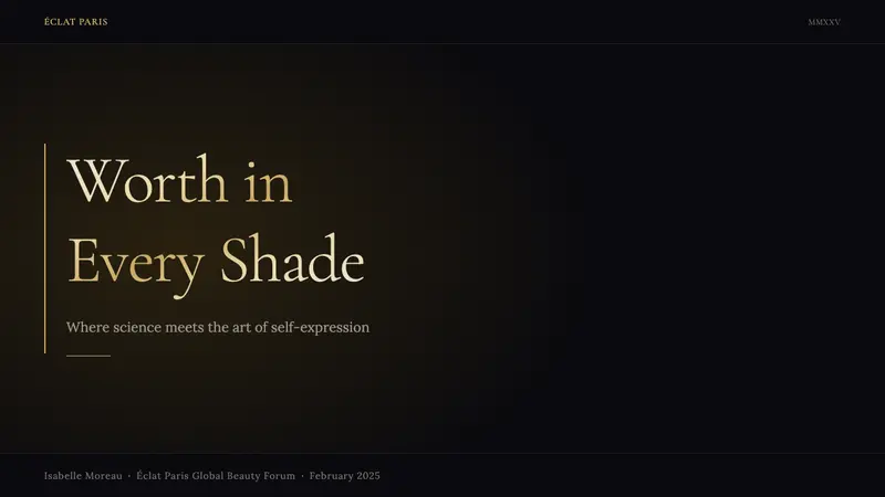 L'Oréal Paris Cosmetics — Slides · cover