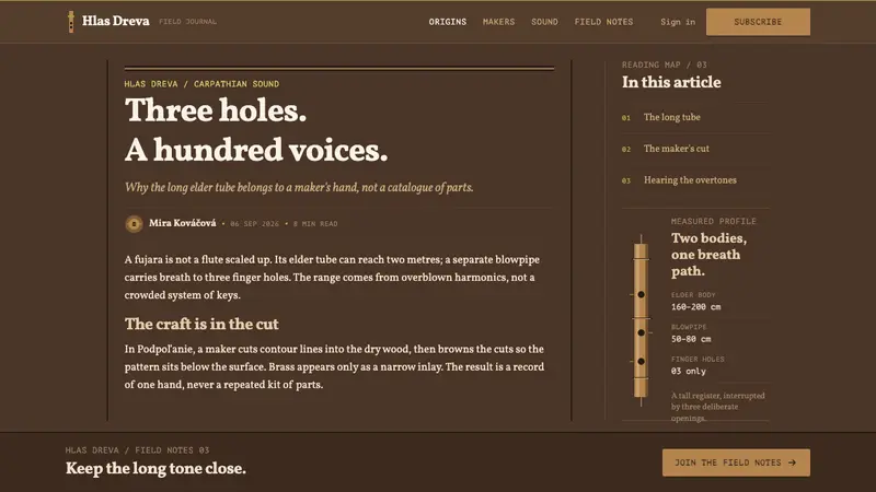Fujara Flute — Web · article