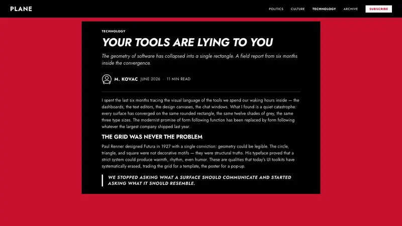 Futura Geometric Poster — Web · article
