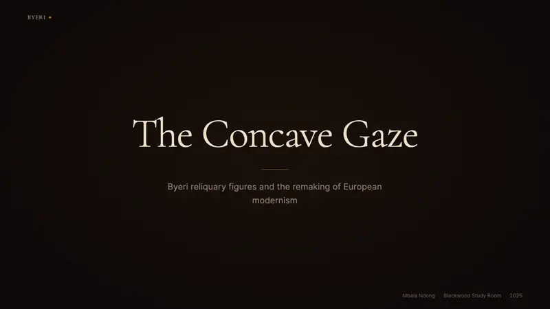 Gabonese Fang Mask & Byeri — Slides · cover