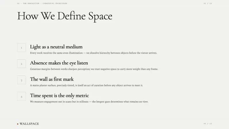 White Cube Gallery — Slides · content