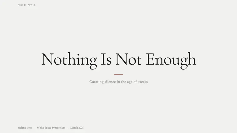 White Cube Gallery — Slides · cover