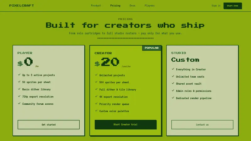Game Boy DMG Green Screen — Web · pricing