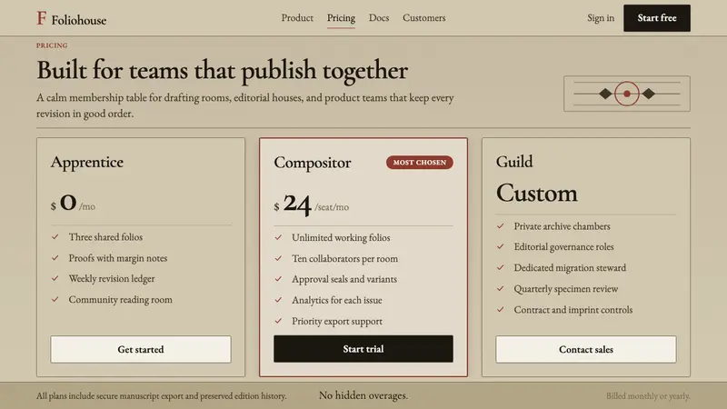 Garamond Old-Style French Serif — Web · pricing