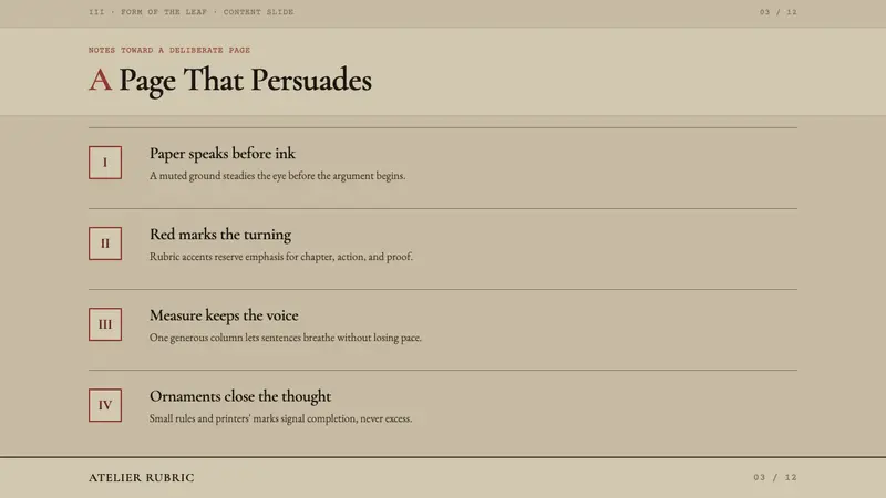 Garamond Old-Style French Serif — Slides · content