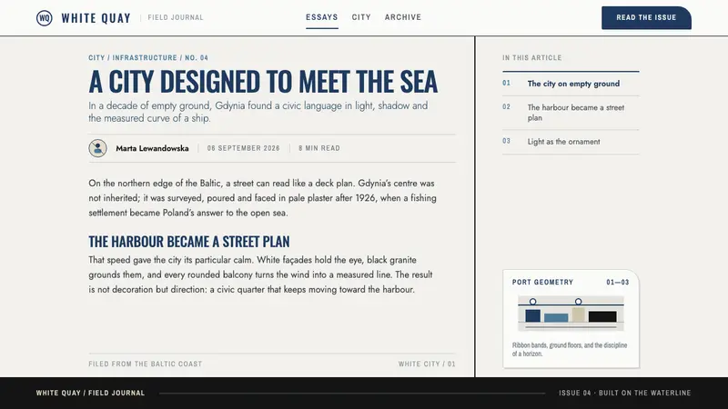 Gdynia Port Modernism — Web · article