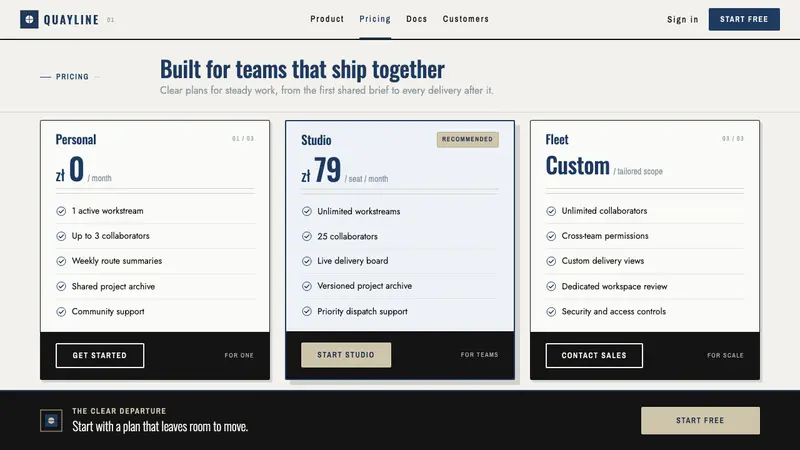 Gdynia Port Modernism — Web · pricing