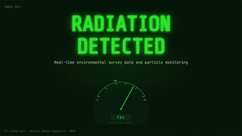 Geiger Counter Green Readout — Slides · cover