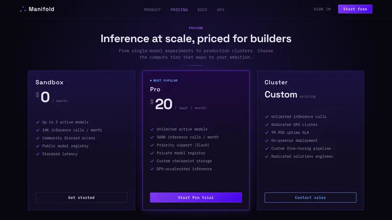 Latent Space — Web · pricing