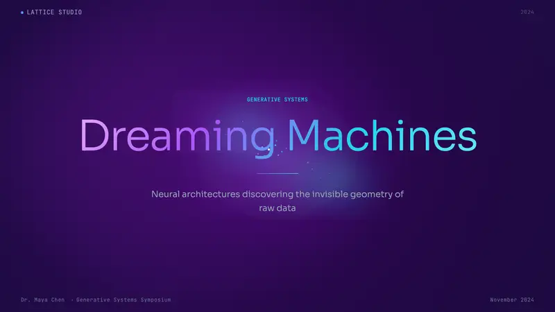 Generative AI Data Art (Refik Anadol era) — Slides · cover