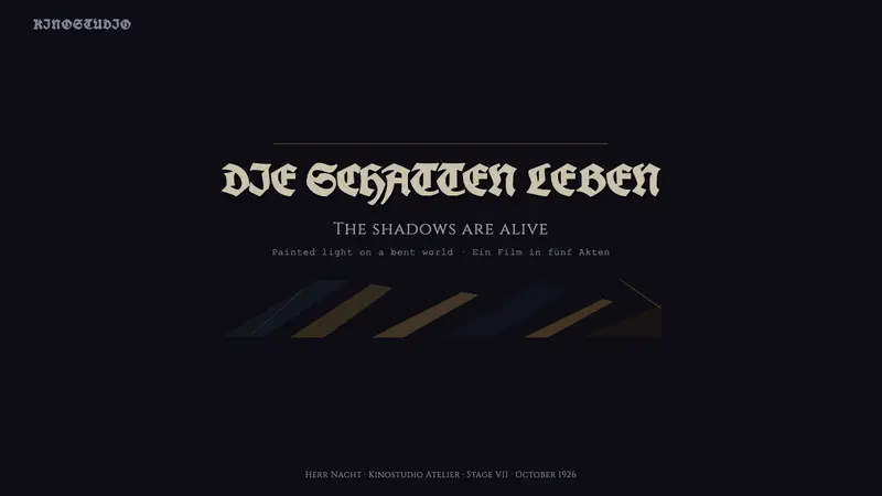 German Expressionist Cinema — Slides · cover