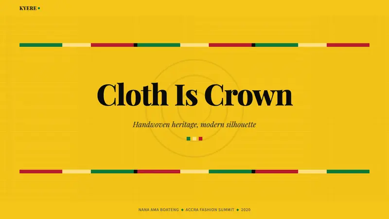 Ghana Kente Fashion 2020 — Slides · cover