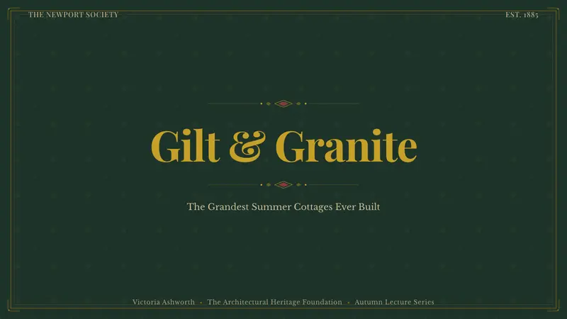 Gilded Age Newport — Slides · cover