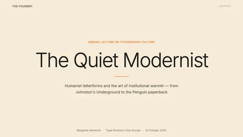 Gill Sans (BBC, 1928) — Slides · cover