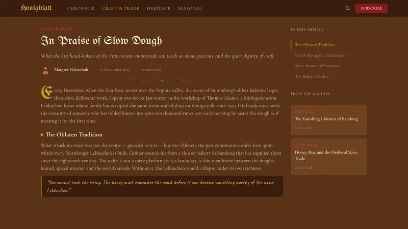 Nuremberg Lebkuchen — Web · article