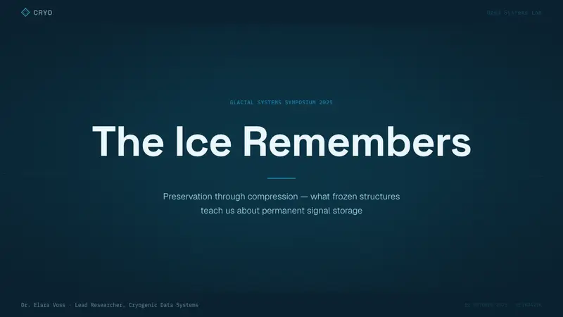 Glacier Ice Cave — Slides · cover