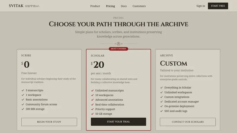 Glagolitic Script — Web · pricing