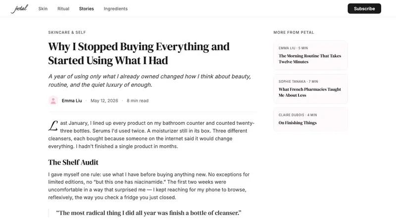 Glossier — Web · article