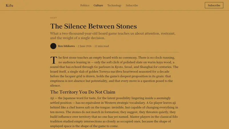 Go / Baduk — Web · article