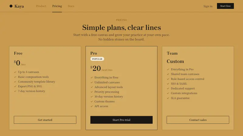 Go / Baduk — Web · pricing