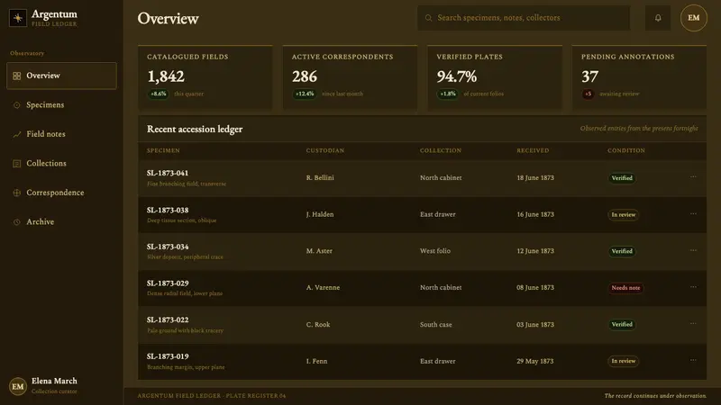 Golgi Neuron Silver Stain — Web · dashboard