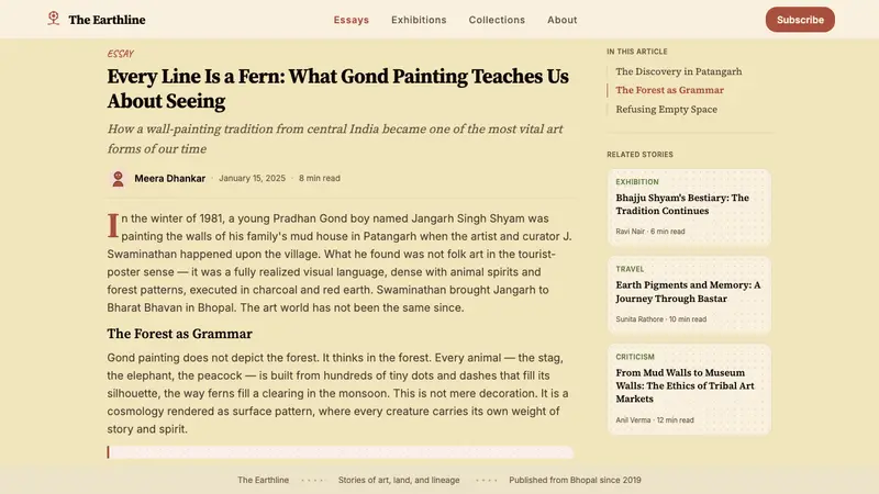 Gond Tribal Art (Madhya Pradesh) — Web · article