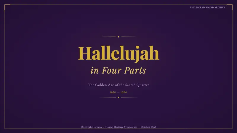 Gospel Quartet — Slides · cover