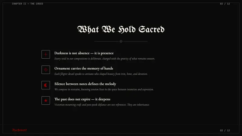 Traditional Goth — Slides · content