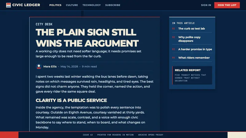Gotham Geometric Sans — Web · article