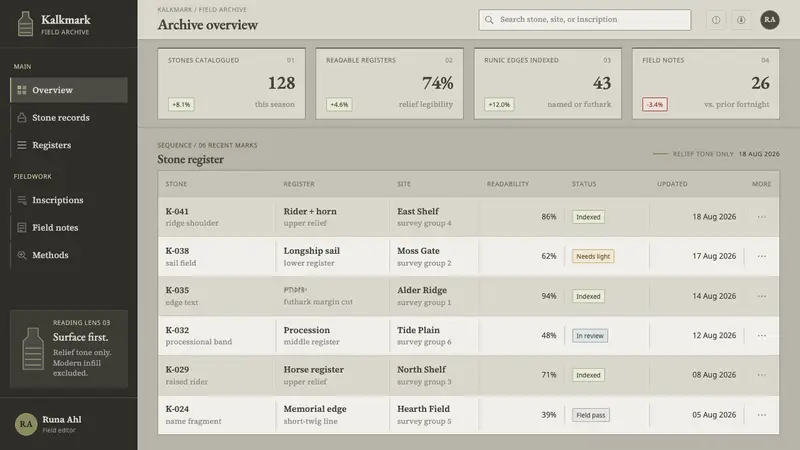 Gotland Picture Stone — Web · dashboard