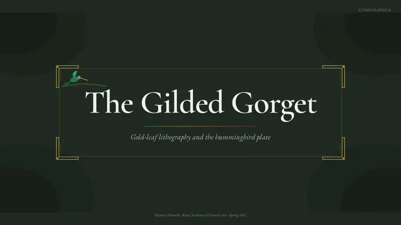 Gould Hummingbird Plate — Slides · cover